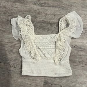 Kendall and Kylie white blouse, size XS.